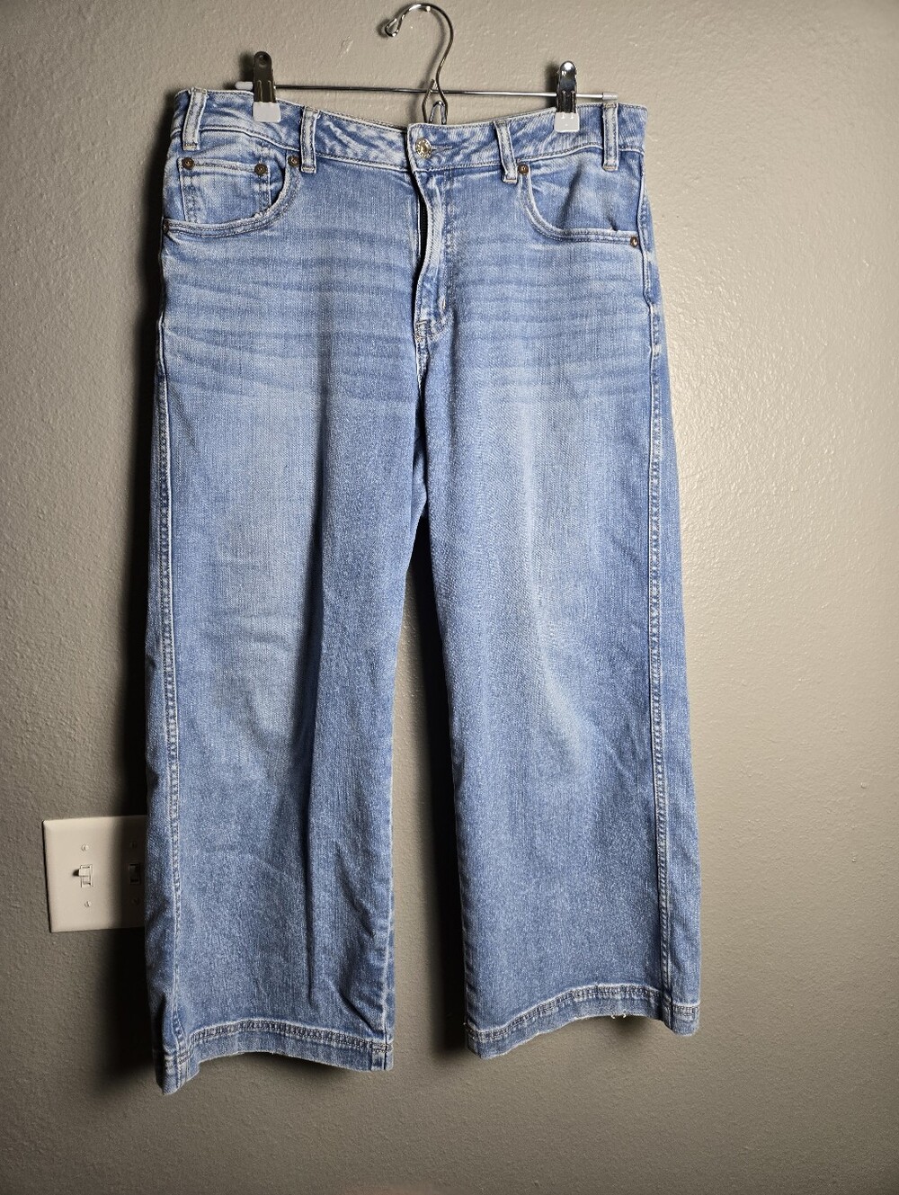 American Eagle Baggy Wide Leg Crop Size 8
